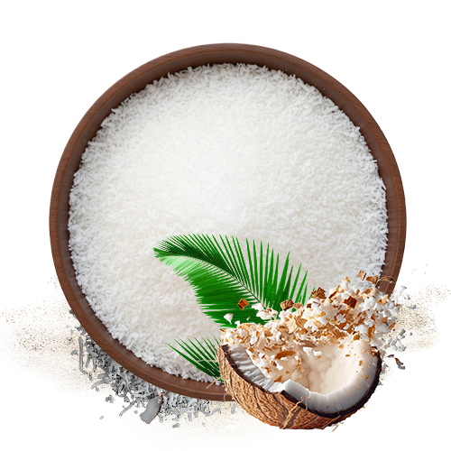 Desiccated coconut